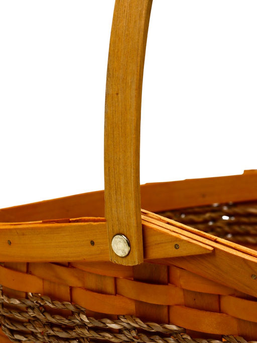 Корзина плетёная для хранения Koca, с ручкой, ива, коричневая, набор 3 шт.