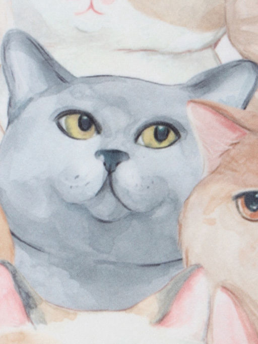 Плед флисовый «Этель. Cozy cats», 75×100 см, флис