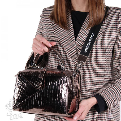 Сумка женская кожаная 9396-2Y bronze Polina&Eiterou в Новосибирске фото 2