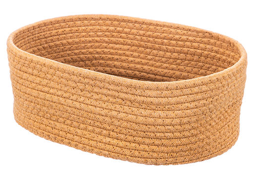 Хлебница плетеная с льняным мешком 35*25*13 см, бежевая - Elan gallery фото 5