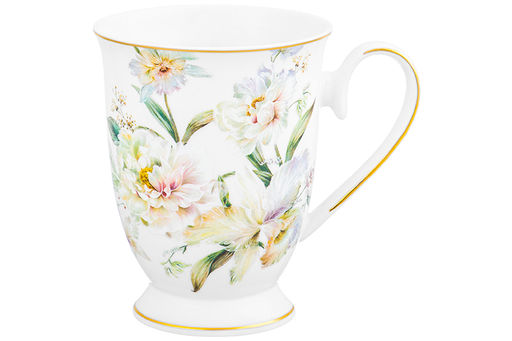 Кружка 300 мл 12*8,5*10,5 см Корнелия на ножке NEW BONE CHINA - Elan gallery фото 4