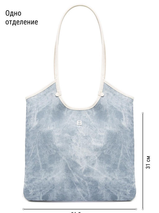 Сумка ELEGANZZA ZBBU-1977-1 l.blue jeans/white