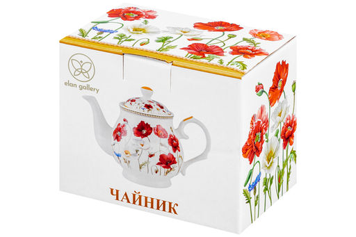 Чайник 380 мл 17*10*12 см Маки NEW BONE CHINA - Elan gallery фото 13