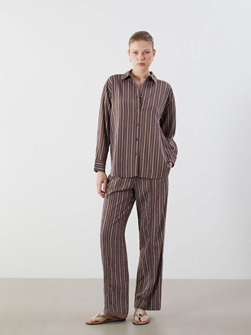 ?izgili Oversize Kad?n G?mlek