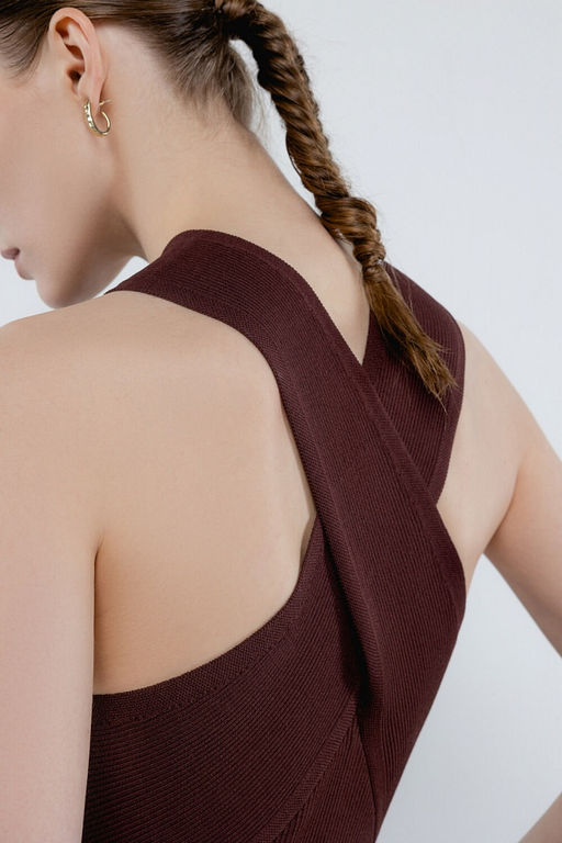 Платье баклажанового цвета - Incity фото 2