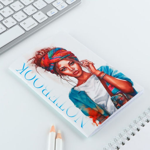 Цена за 4 шт. МИКС блокнотов А6, 32 листа Девушки - Artfox фото 19