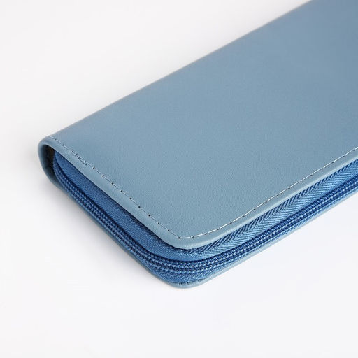 Кошелёк на молнии, цвет голубой - Simaland фото 3