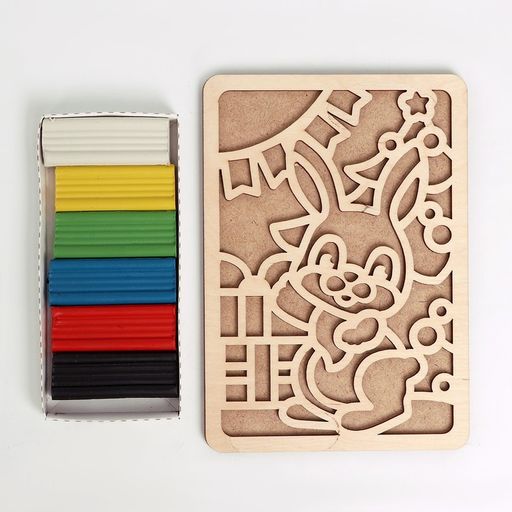 Пластилиновые картинки Зайка - Лесная мастерская фото 5