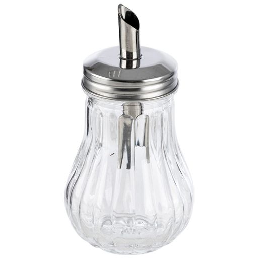 Сахарница 200 мл, DOLCE, стеклянная с дозатором из нерж стали арт.103762 - Mallony фото 2