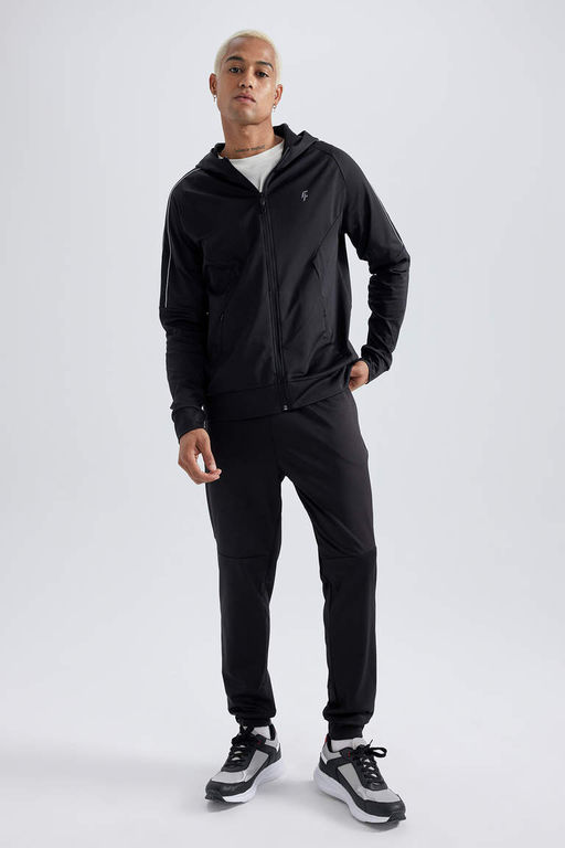 DeFactoFit Кардиган приталенного кроя на молнии из ткани для дайвинга и скуба  фото 2