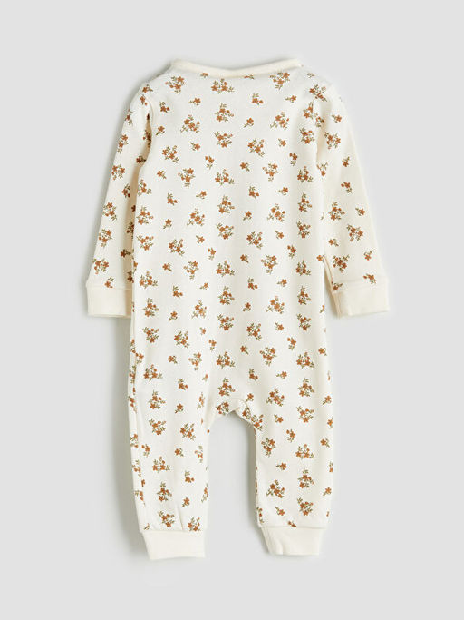 Bisiklet Yaka ?i?ekli K?z Bebek Tulum