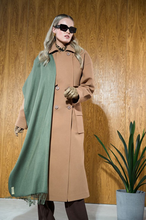 Палантин Pashmina женский Lanotti/темно-зеленый