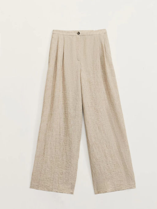 Брюки палаццо из жатой ткани / Zarina  фото 2