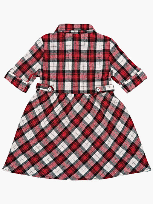 Платье для девочки нарядное детское праздничное в клетку UD 6868 красная клетка - Mini maxi фото 5