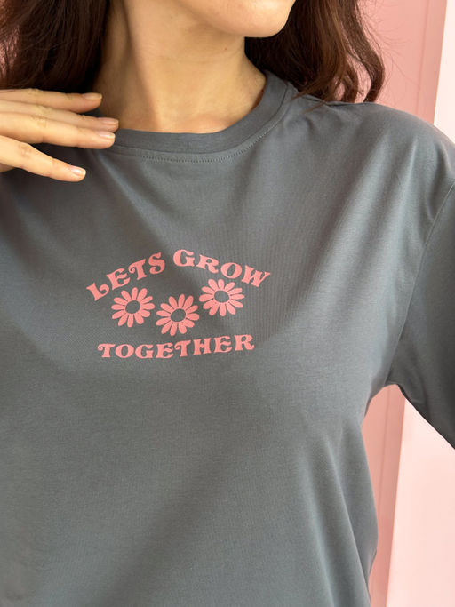 CHILLEASY 480010C-29 Комплект женский (футболка, шорты), Антрацит