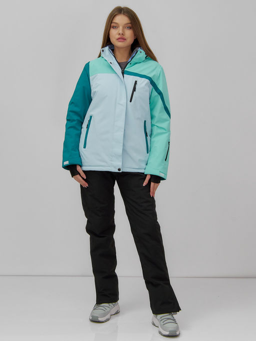 Горнолыжный костюм женский зимний голубого цвета 016Gl - Chunmai фото 7