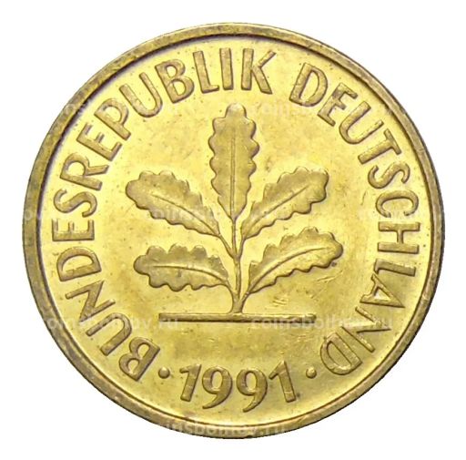 5 пфеннигов 1991 года F Германия