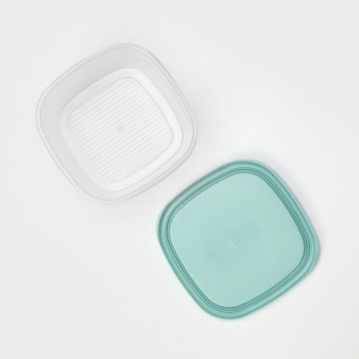 Набор контейнеров квадратных SparkPlast BioFresh, 3 шт.: 0.23 л, 0.5 л, 0.9 л, прозрачный, крышка МИКС