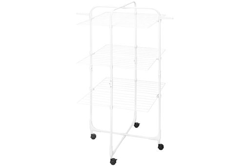 Сушилка 3-х уровневая 69*62,5*135 см Белая складная, на колесиках - Elan gallery фото 8