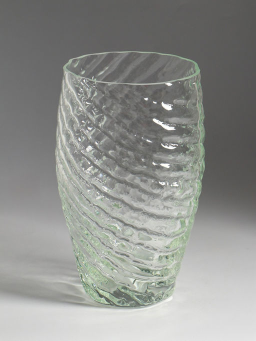 Ваза для цветов, h=21 см, d=11, стекло, прозрачная