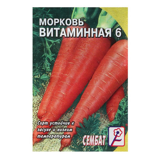 Цена за 5 шт. Семена Морковь "Витаминная 6", 1 г