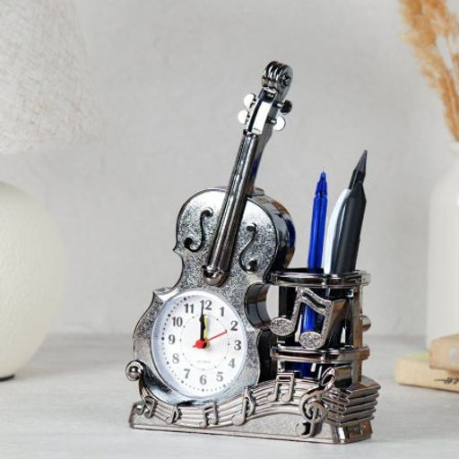 Часы настольные Скрипка 14,5х5х22 см / F538 /уп 120/ - Галеонтрейд фото 4
