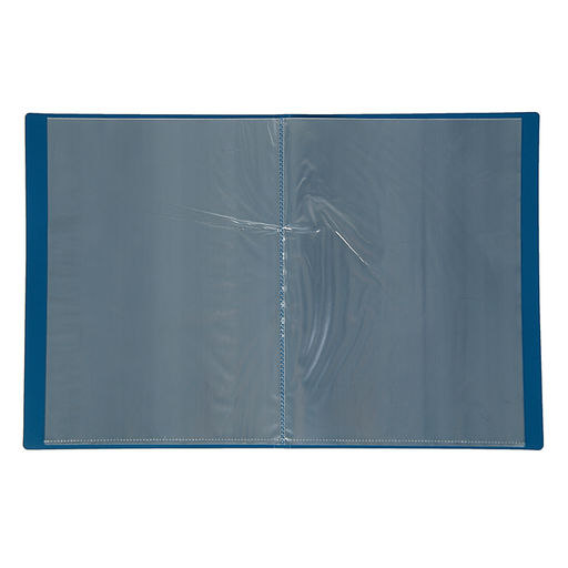 Папка с 20 вкладышами А4, 500 мкм, Calligrata, текстура песок, синяя  фото 2