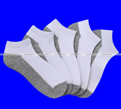 Цена за 10 пар. DOMINOBS носки мужские укороченные белые (серая подошва) арт. 5206 - Байвей фото 8