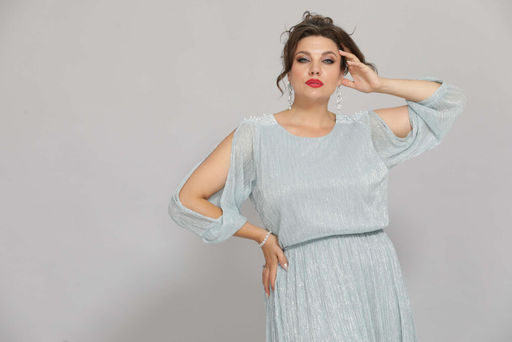 Платье Mira Fashion 5446зS-Р голубой