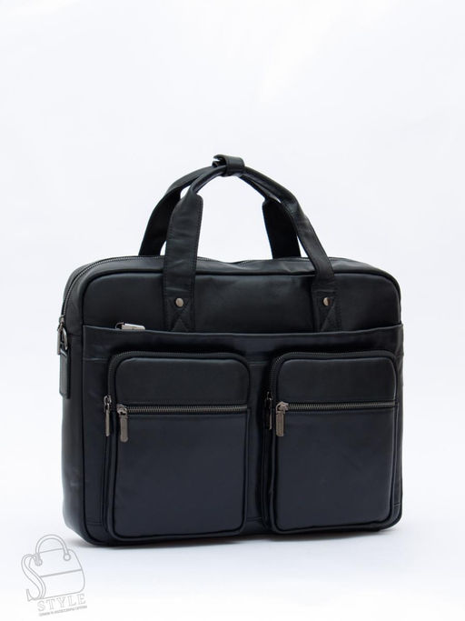 Портфель мужской кожаный 815XXL black Fuzhiniao