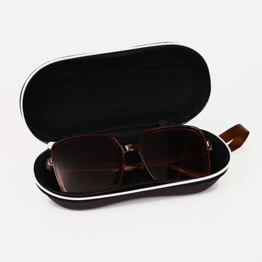 Футляр для очков на молнии, цвет коричневый - Simaland фото 4