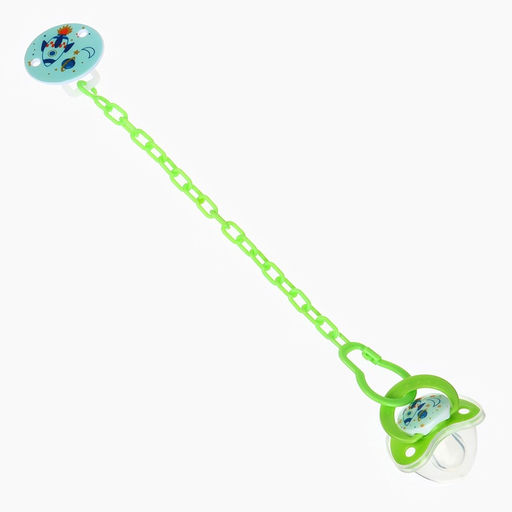 Пустышка ортодонтическая, с колпачком и держателем, от 0 мес.