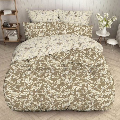 КПБ Бязь Экстра "Лунный цветок" Евро (нав.70х70)