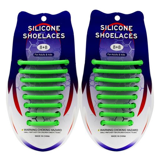 Силиконовые ШНУРКИ круглые салатовые 16 шт.(2341) - Мой органайзер фото 4