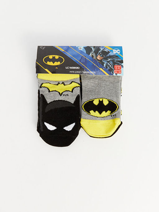 Batman Desenli Erkek ?ocuk Patik ?orap 5li - Waikiki фото 3