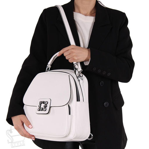 Рюкзак женский 69142 white Velina Fabbiano-Safenta/30  в Новосибирске