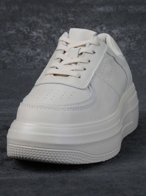 05-PDA157-2 BEIGE Кроссовки женские (натуральная кожа) - Фабричный китай фото 6