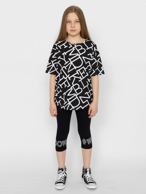 CRB wear/CSJG 70391-22-378 Бриджи для девочки,черный/Ex.Cherubino  фото 2