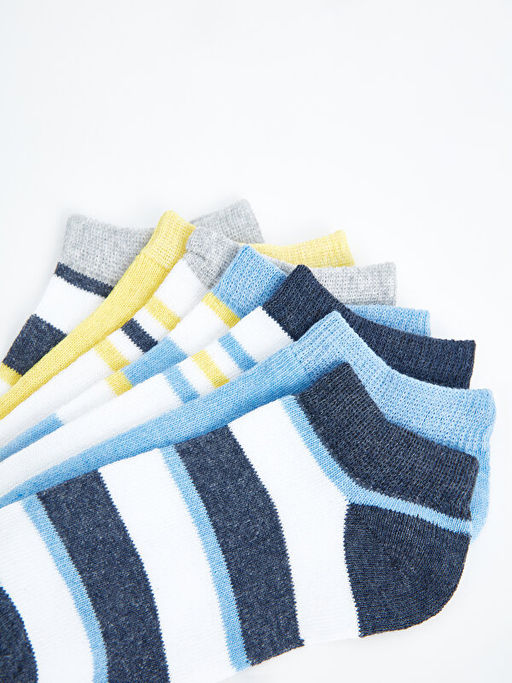 Renk Bloklu Erkek ?ocuk Patik ?orap 7li - Waikiki фото 3