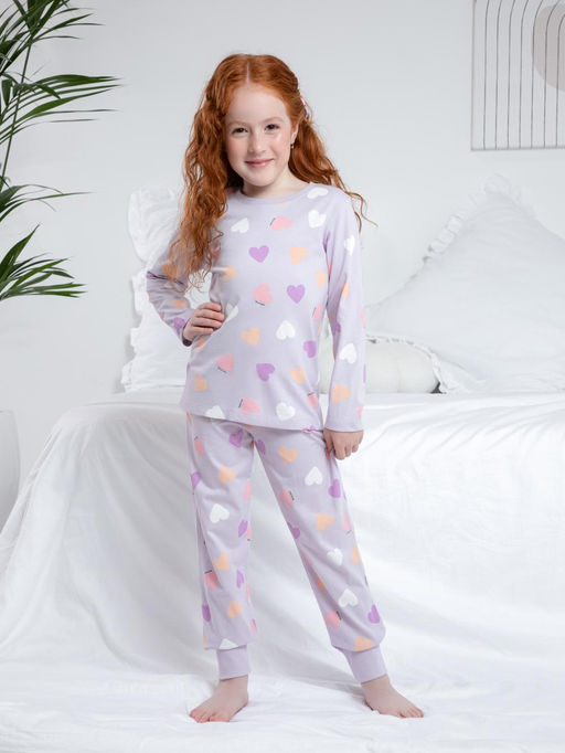 К 1561/лепесток орхидеи,большое сердце пижама дет