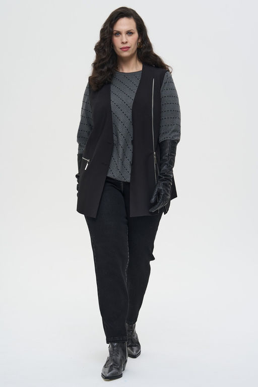 Джемпер Диагонали серый - Intikoma фото 7