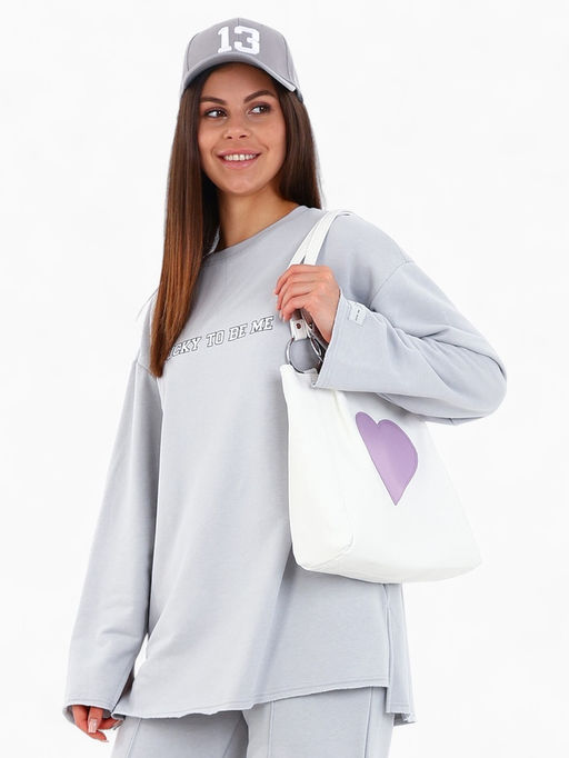 Сумка - шоппер женская на магнитной кнопке, 30×9×25 см, белая