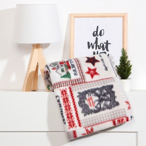 Плед флисовый новогодний Экономь и Я. Рождество, 150?200 см