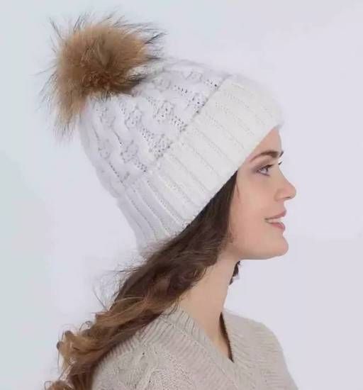 910 | LOPOMA - шапка с помпоном жен.