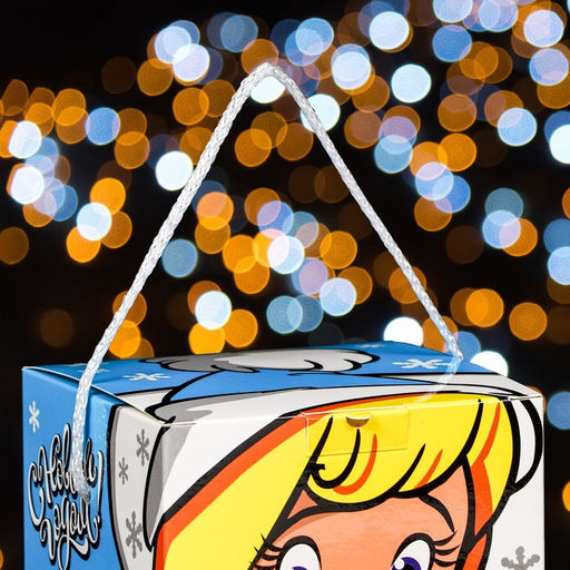 Цена за 4 шт. Коробка подарочная новогодняя «Снегурочка», для сладких подарков, 12×12×15.5 см