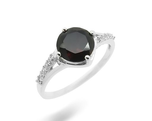 Кольцо из серебра гранат, Жюли