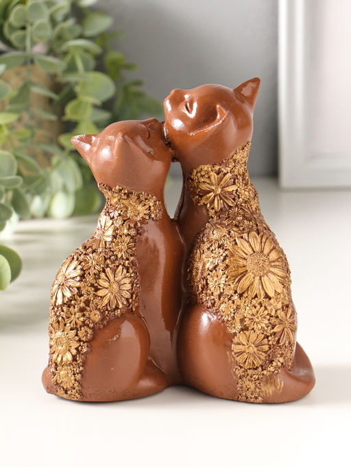 Фигурка полистоун «Кот и Кошка», 14×13 см