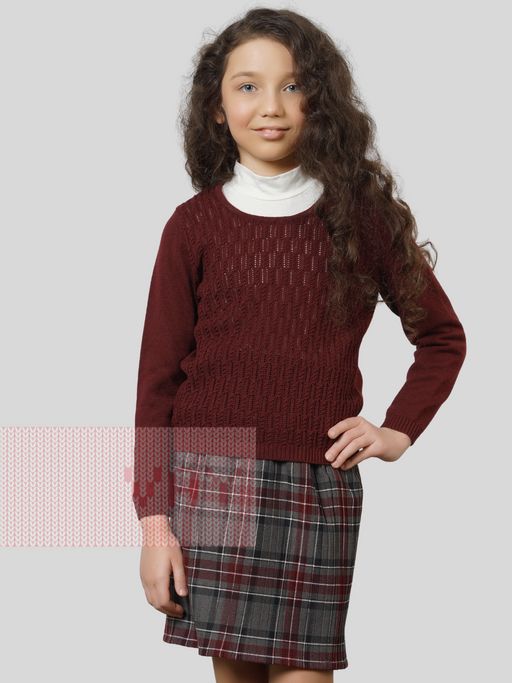 Джемпер для девочек 7061 - Vay kids школа фото 2