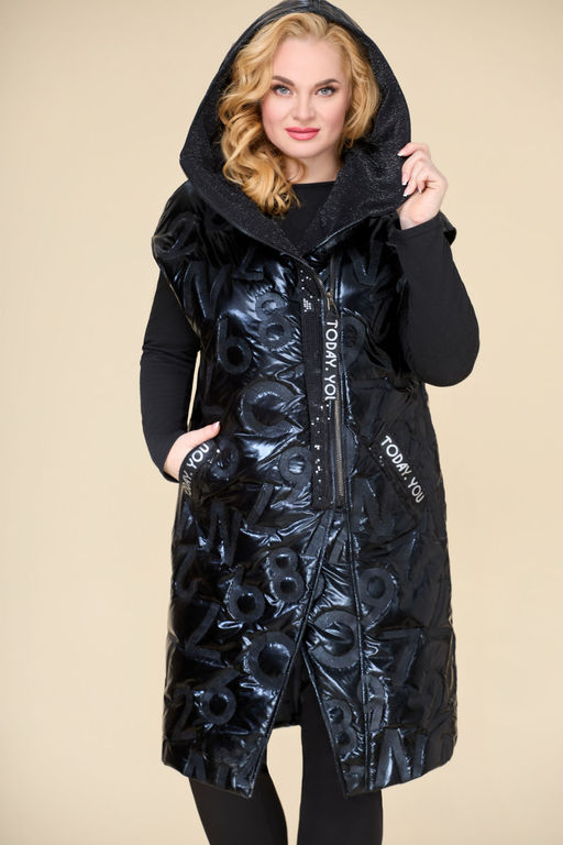 Жилет Svetlana Style 1738 черный+буквы