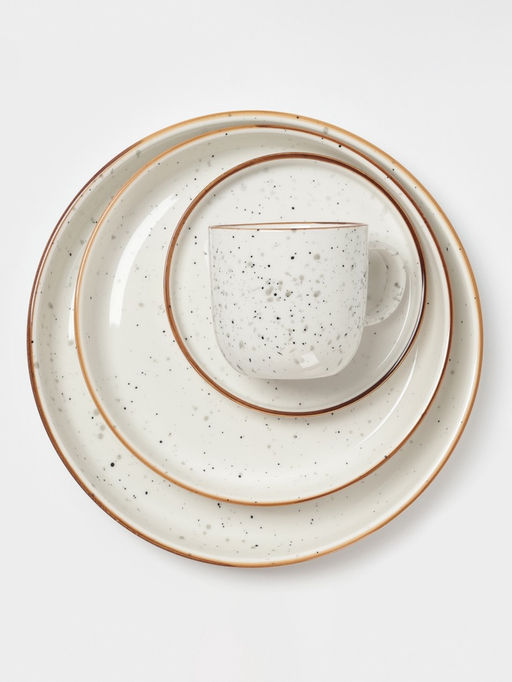 Чайная пара Magistro Queil, 2 предмета: чашка 250 мл, тарелка d=13.6 см, фарфор, белый